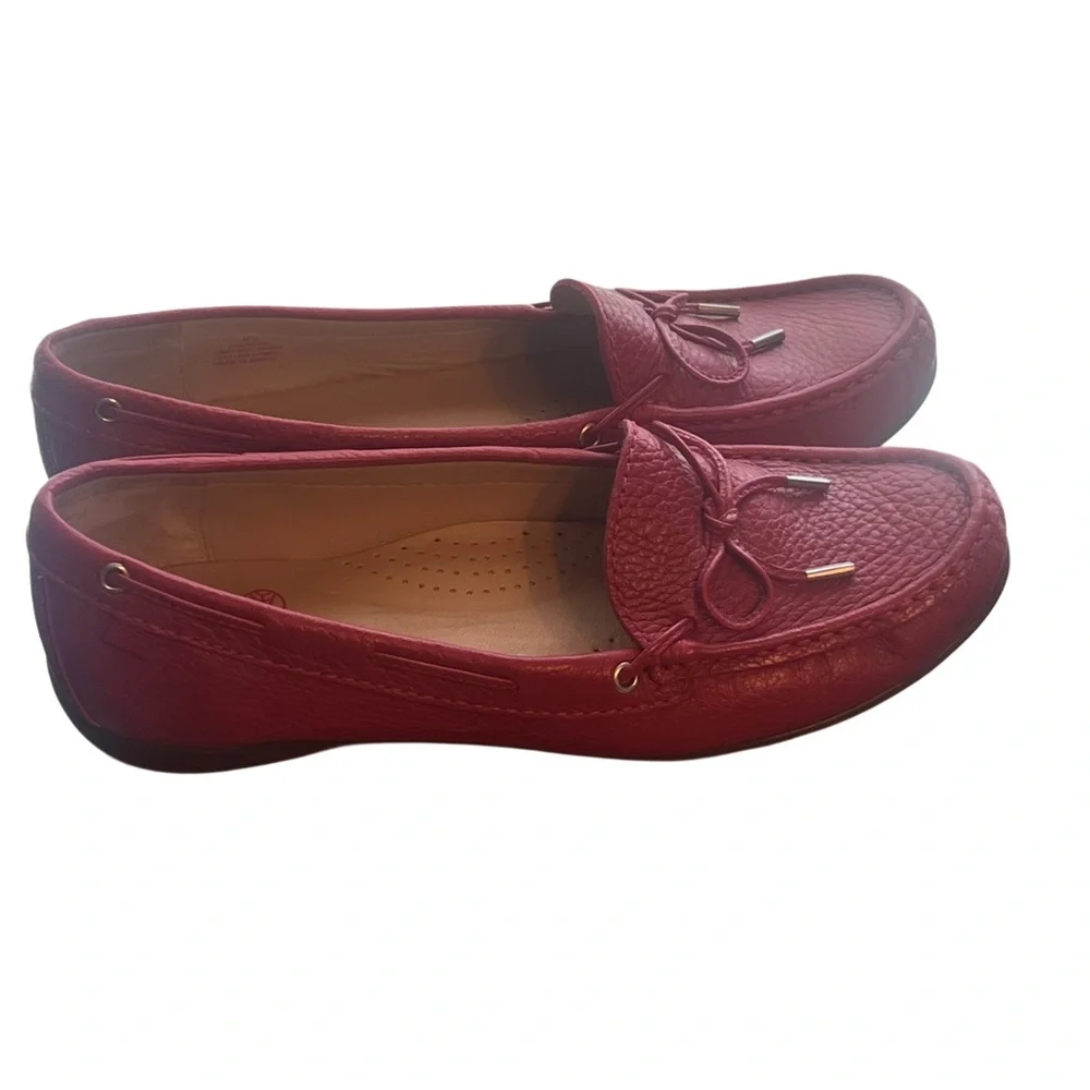 MARC JOSEPH NEW YORK Diana ST red loafers Size 8.5